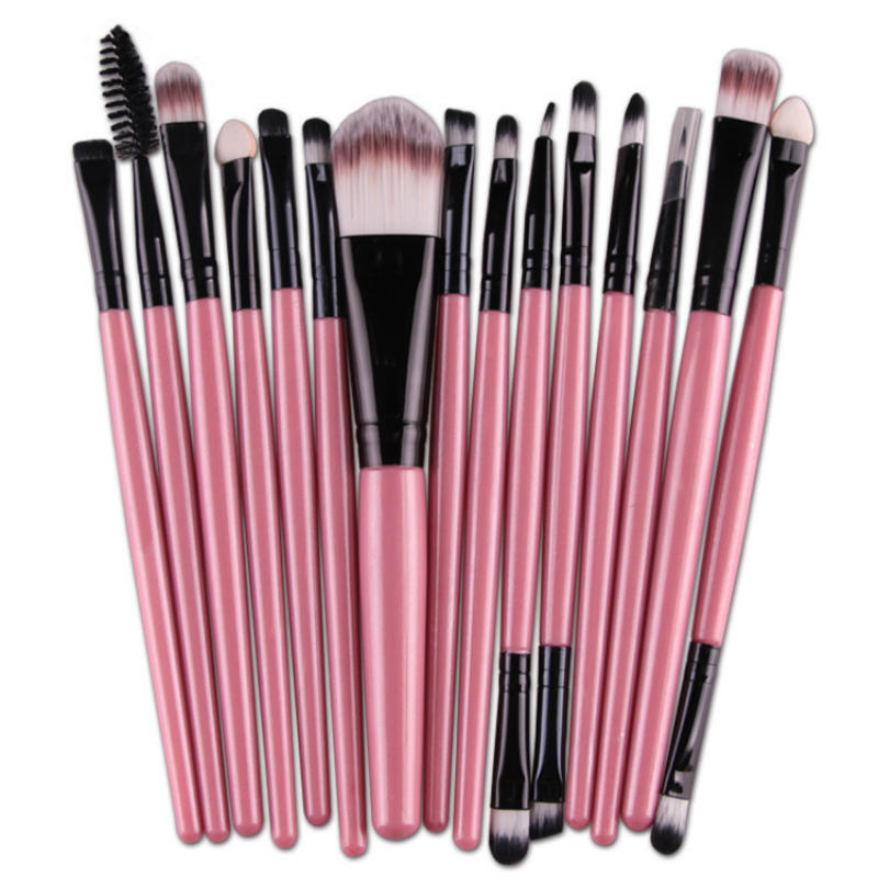 15 packs of champagne makeup brushes LadyShow.Store