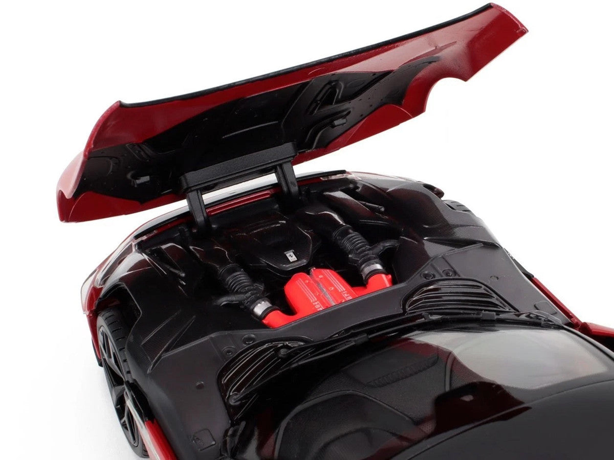2024 Ferrari 12Cilindri Rosso Corsa Red with Black Top 1/18 Diecast Model Car by Polistil-1