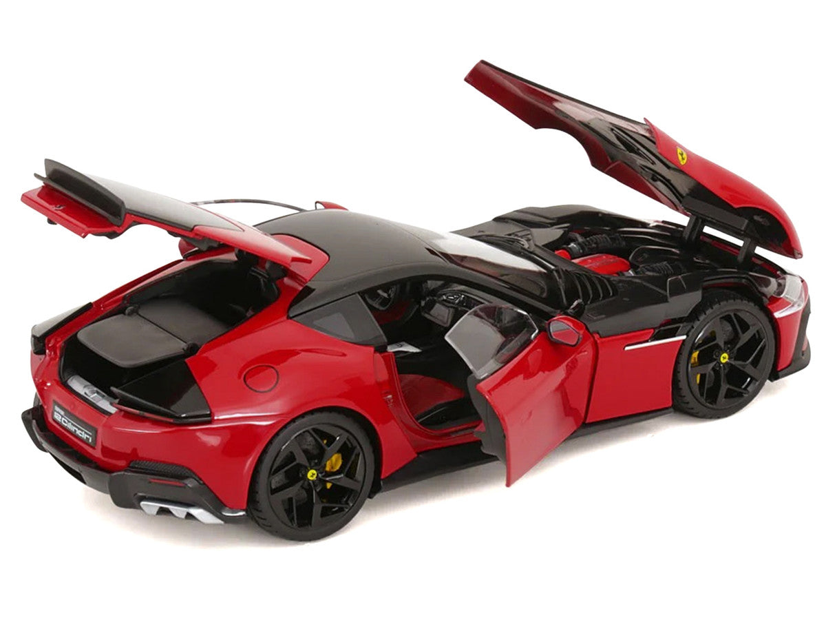 2024 Ferrari 12Cilindri Rosso Corsa Red with Black Top 1/18 Diecast Model Car by Polistil-2