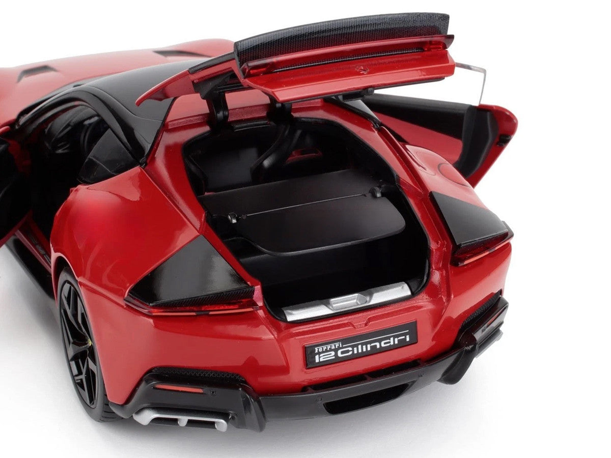 2024 Ferrari 12Cilindri Rosso Corsa Red with Black Top 1/18 Diecast Model Car by Polistil-3
