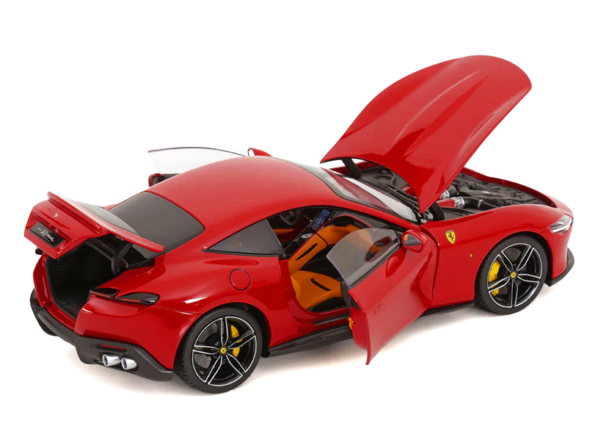 2019 Ferrari Roma Red with Orange Interior 1/18 Diecast Model Car by Polistil Polistil
