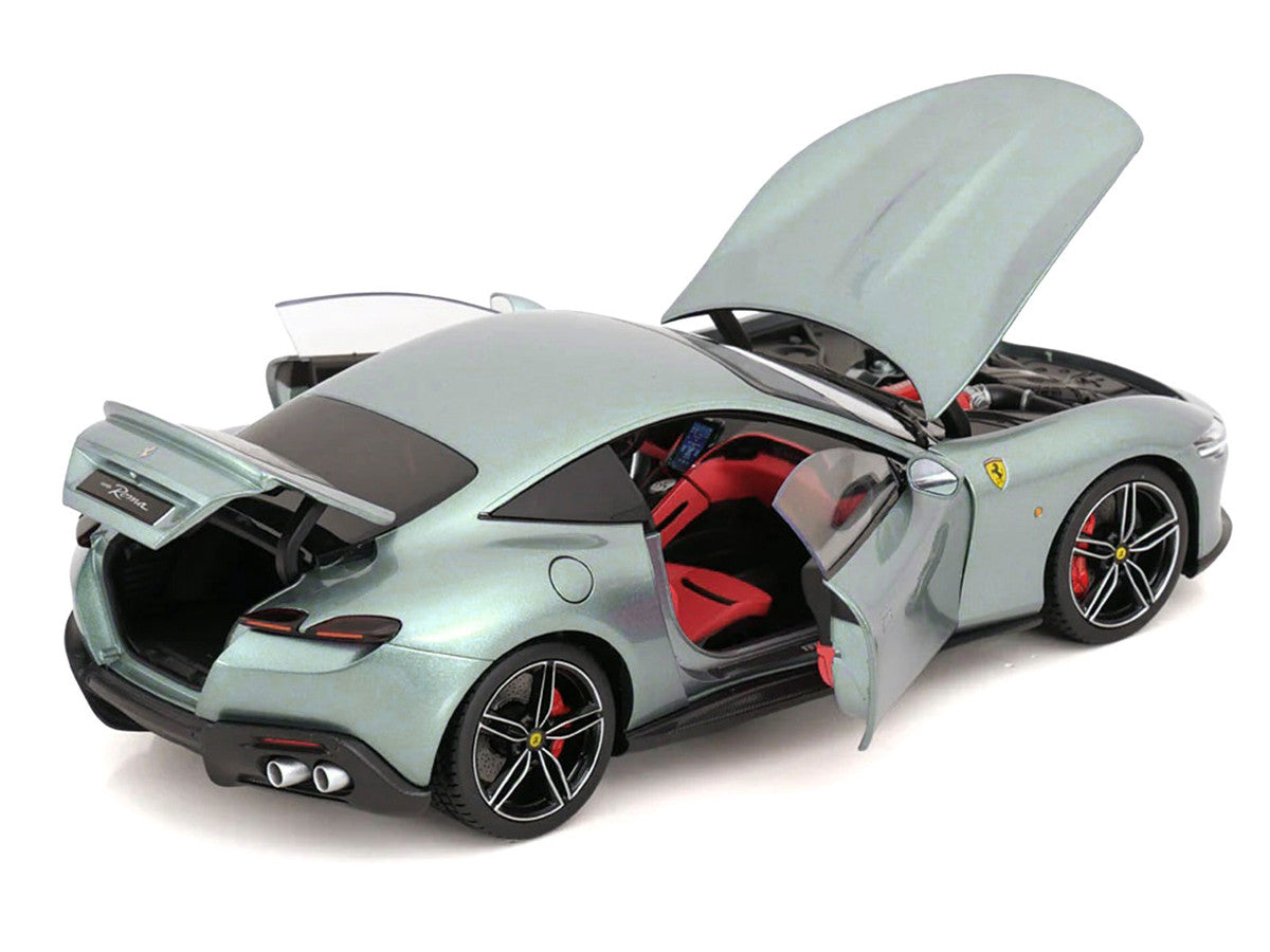 2019 Ferrari Roma Gray Metallic with Pink Interior 1/18 Diecast Model Car by Polistil-2