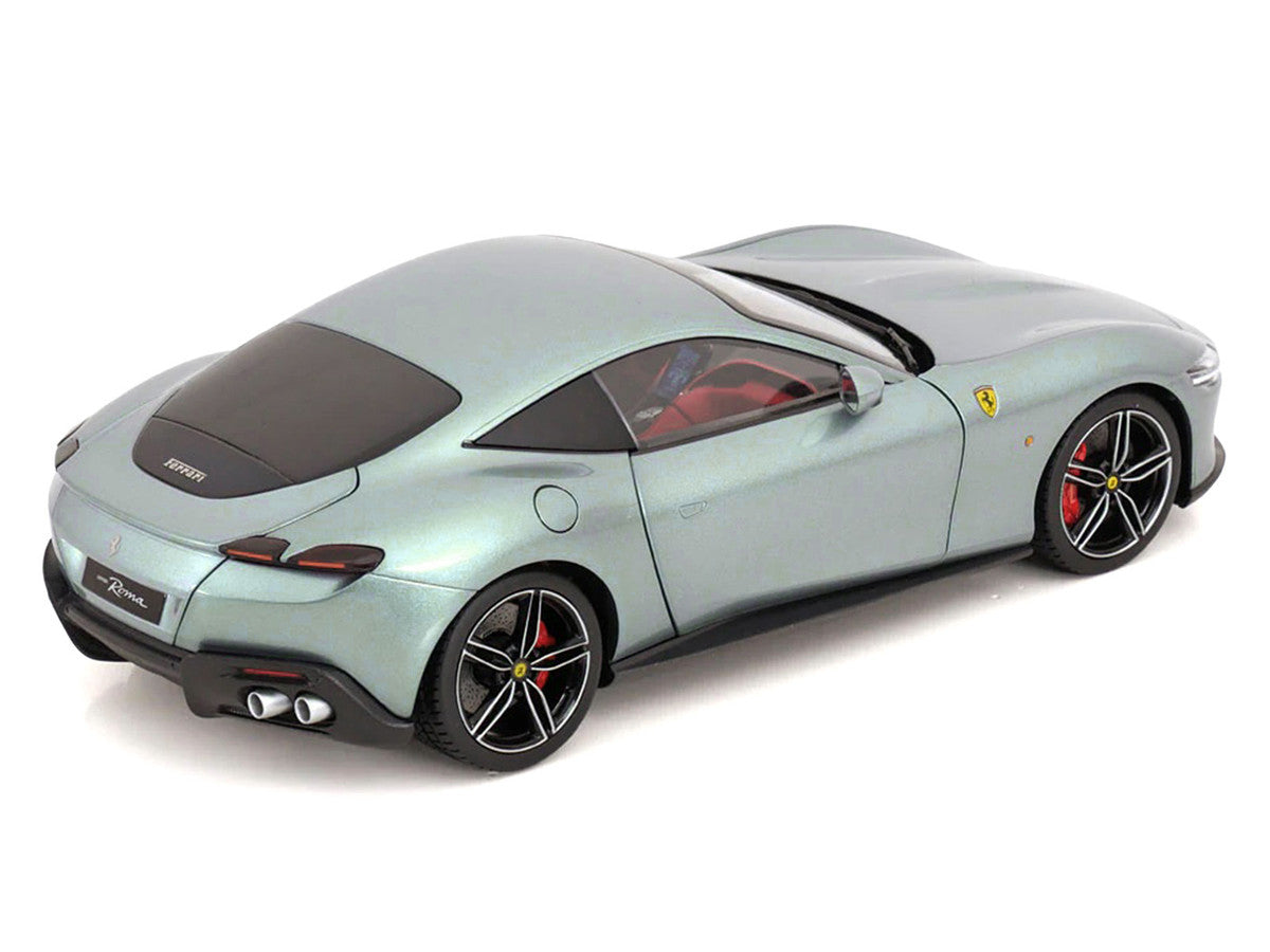2019 Ferrari Roma Gray Metallic with Pink Interior 1/18 Diecast Model Car by Polistil-0