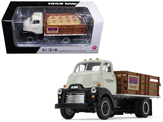 1952 GMC COE Stake Truck with Sack Load K & B Potato Farms Inc. 1/34 Diecast Model by First Gear-0