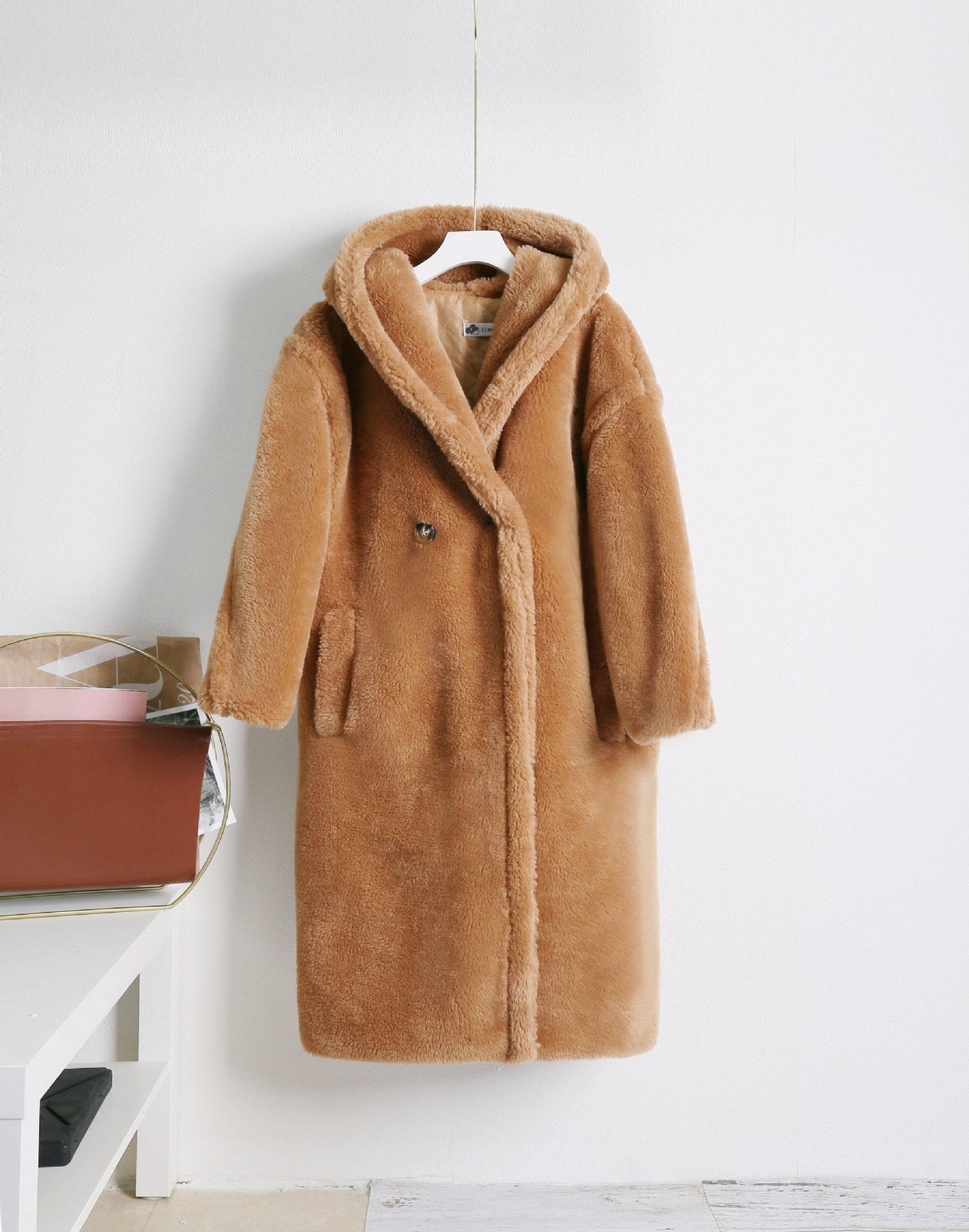 Teddy bear cashmere coat women LadyShow.Store