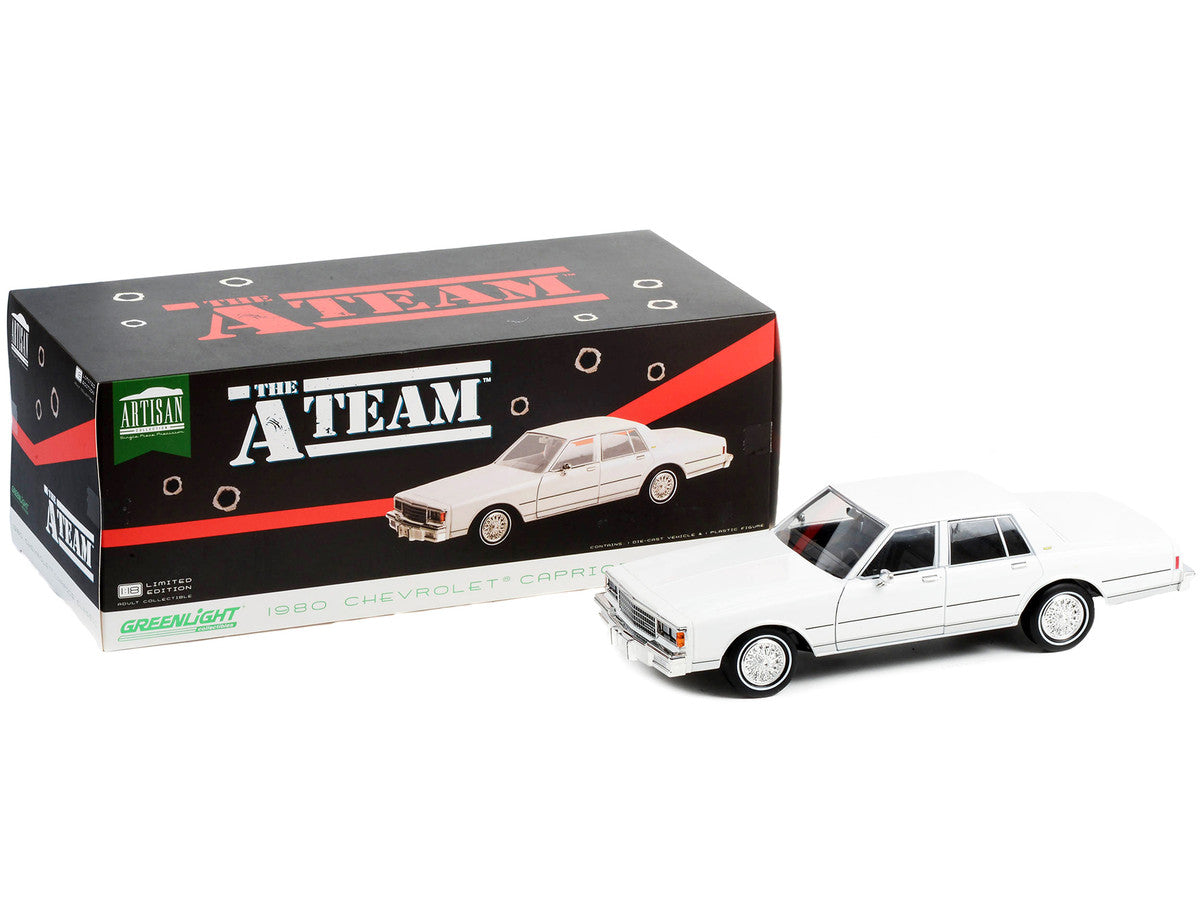 1980 Chevrolet Caprice Classic White "The A-Team" (1983-1987) TV Series "Artisan Collection" 1/18 Diecast Model Car by Greenlight Greenlight