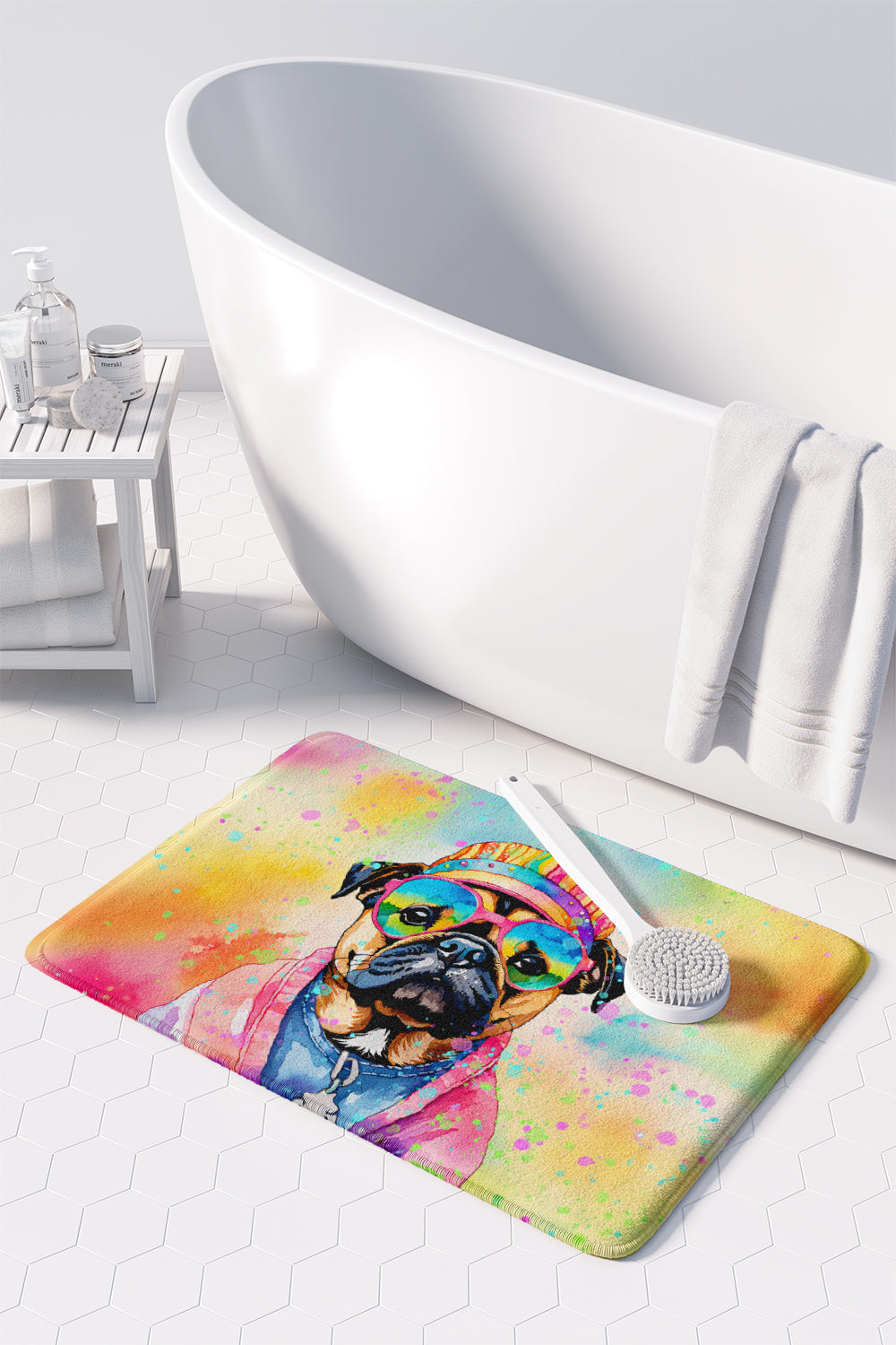 Pug Hippie Dawg Memory Foam Kitchen Mat LuxuryLifeWay Online Store