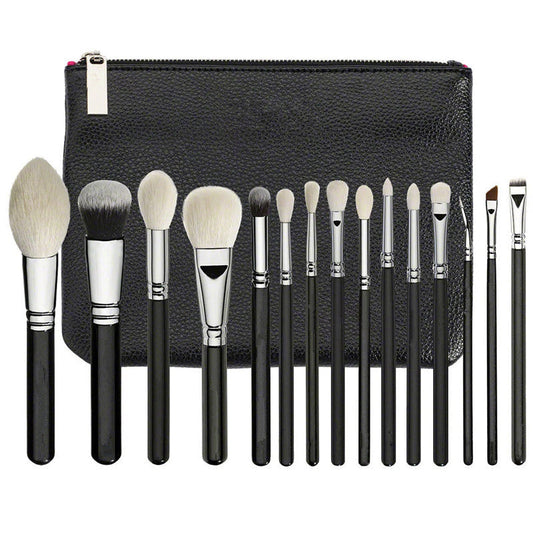15pcs black makeup brushes LadyShow.Store