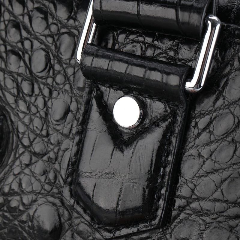 Genuine Leather Crocodile Leather Men's Luggage Bag Outdoor Travel Large Handbag CJD