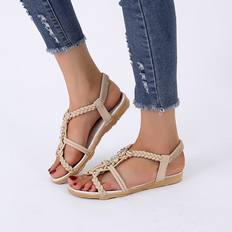 2023 Women's Casual Sweet Flat Fish Mouth Sandals Best YouTube Store