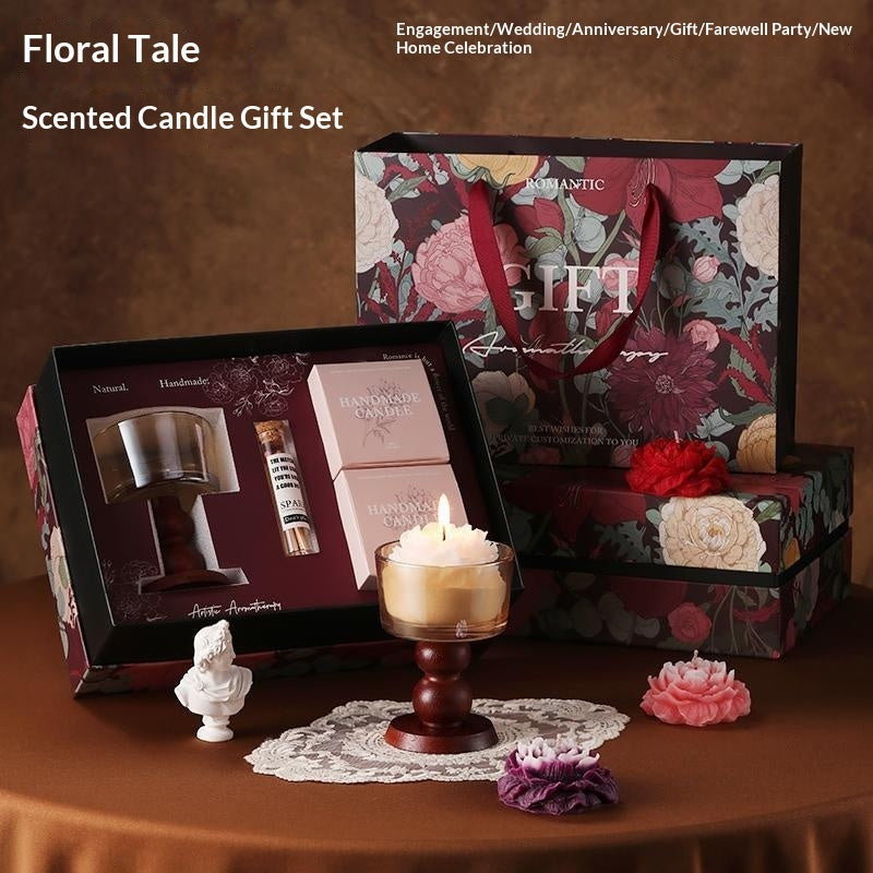 Blossom Tales Creative Valentines Day Aromatherapy Candle Gift Set CJD