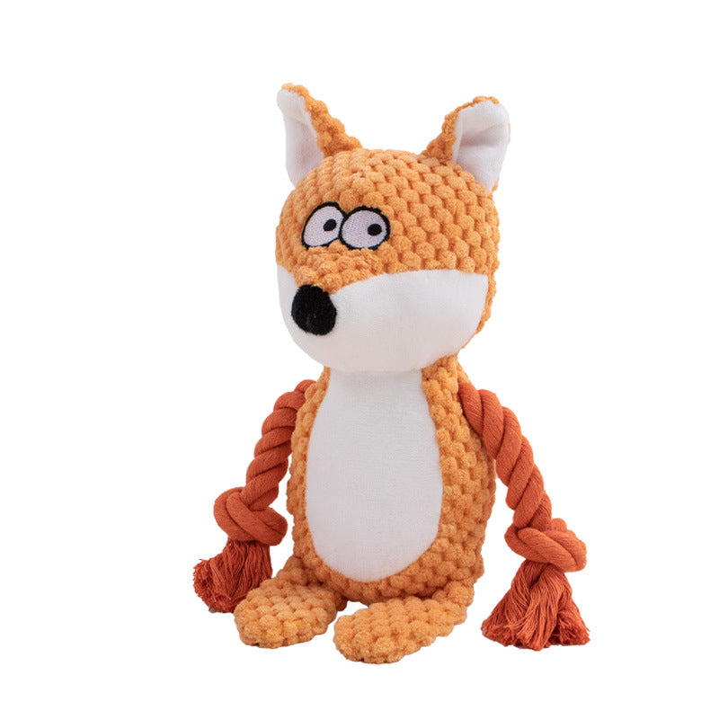 Pet Plush Sound Cotton Rope Toys Interactive Tug Of War Training Item Creative Dog Toy Pet Training Dog Supplies Best YouTube Store