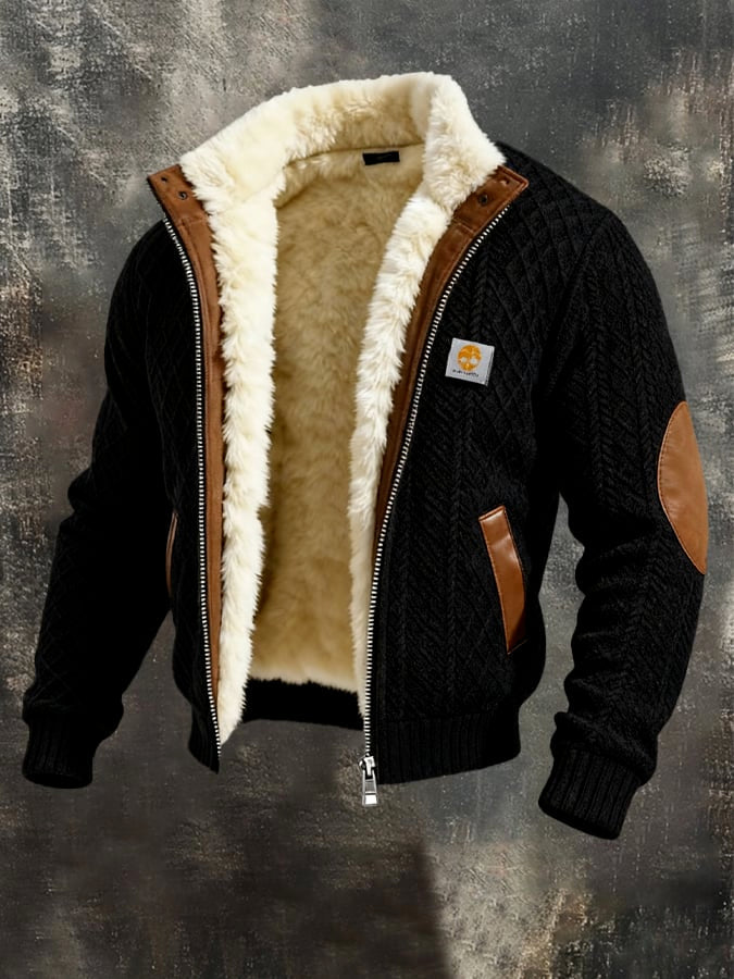 Men's Fleece-Lined Thick Hooded Jacket Best YouTube Store