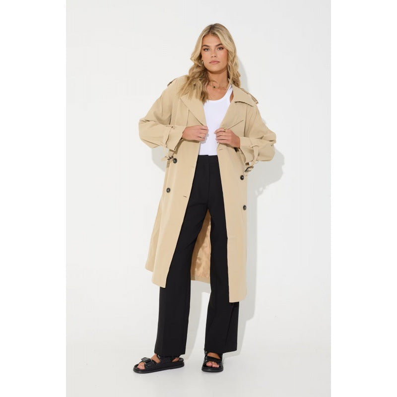 Women's Fashion Casual Long Trench Coat LadyShow.Store