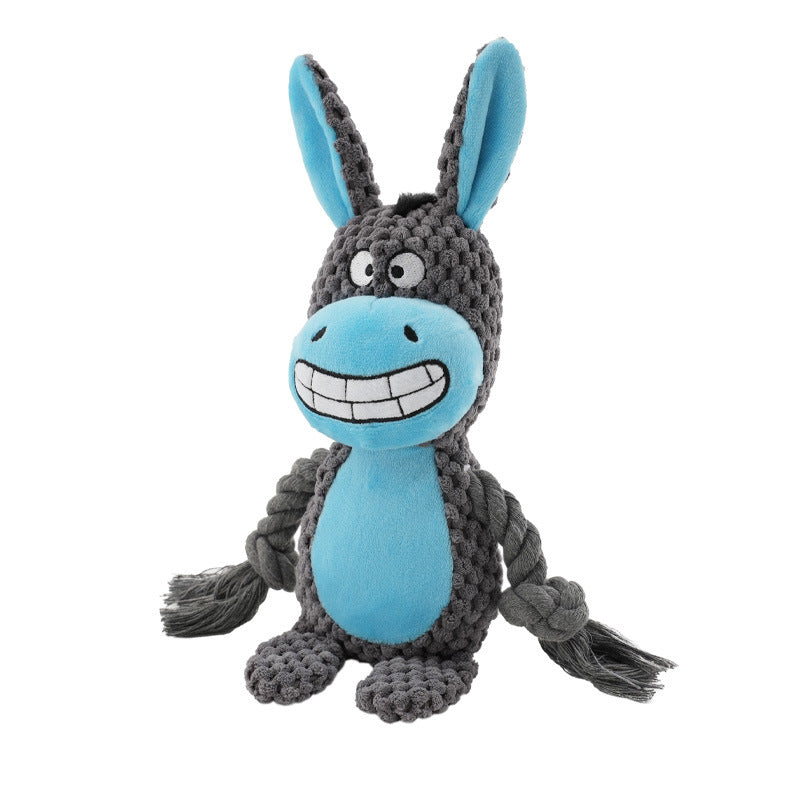 Pet Plush Sound Cotton Rope Toys Interactive Tug Of War Training Item Creative Dog Toy Pet Training Dog Supplies Best YouTube Store