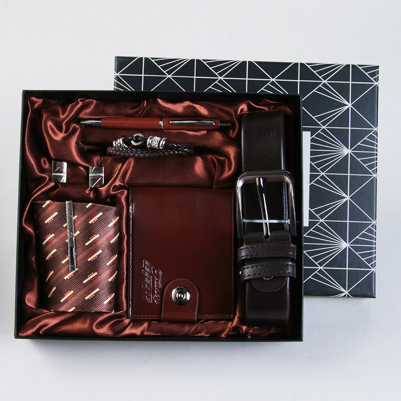 Cross-Border Men's Gift Business Gift Suit Belt Wallet For Boyfriend Valentine's Day Christmas Gift CJD