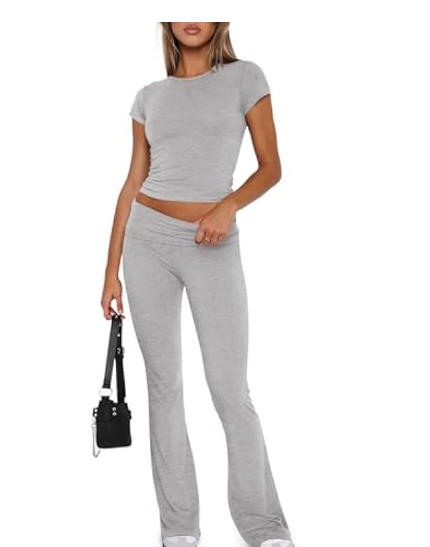 Casual Solid Color T-Shirt & Pants Set LuxuryLifeWay Online Store