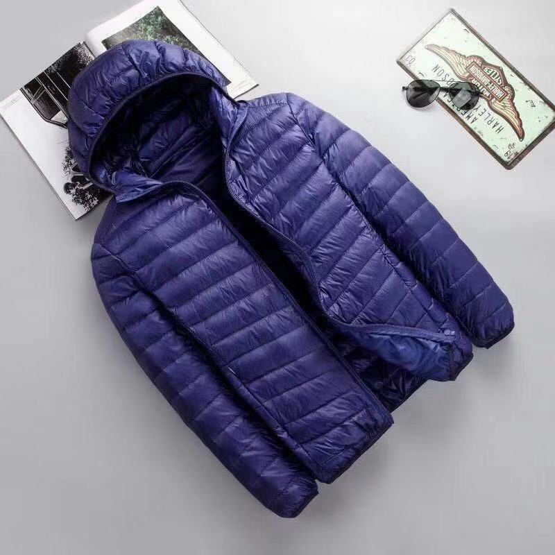 Men's Lightweight Cotton-Padded Jacket with Hood Pi-Mart