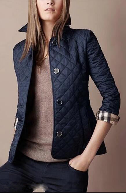 Fashionable Elegant Lapel Cotton-padded Jacket LadyShow.Store