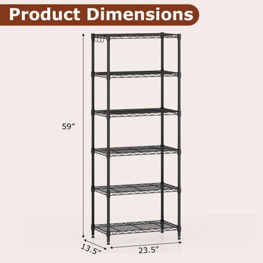 Set of 2 4-Tier Metal Storage Shelving Unit with V-Shaped Wire Rack and 1000 LBS Capacity-Black W2B
