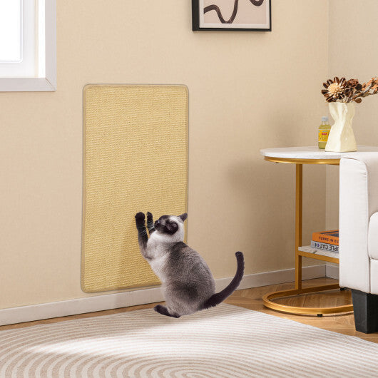 4 Pieces Cat Scratcher Mat Set 32  x 20 Inch Pads for Cats W2B