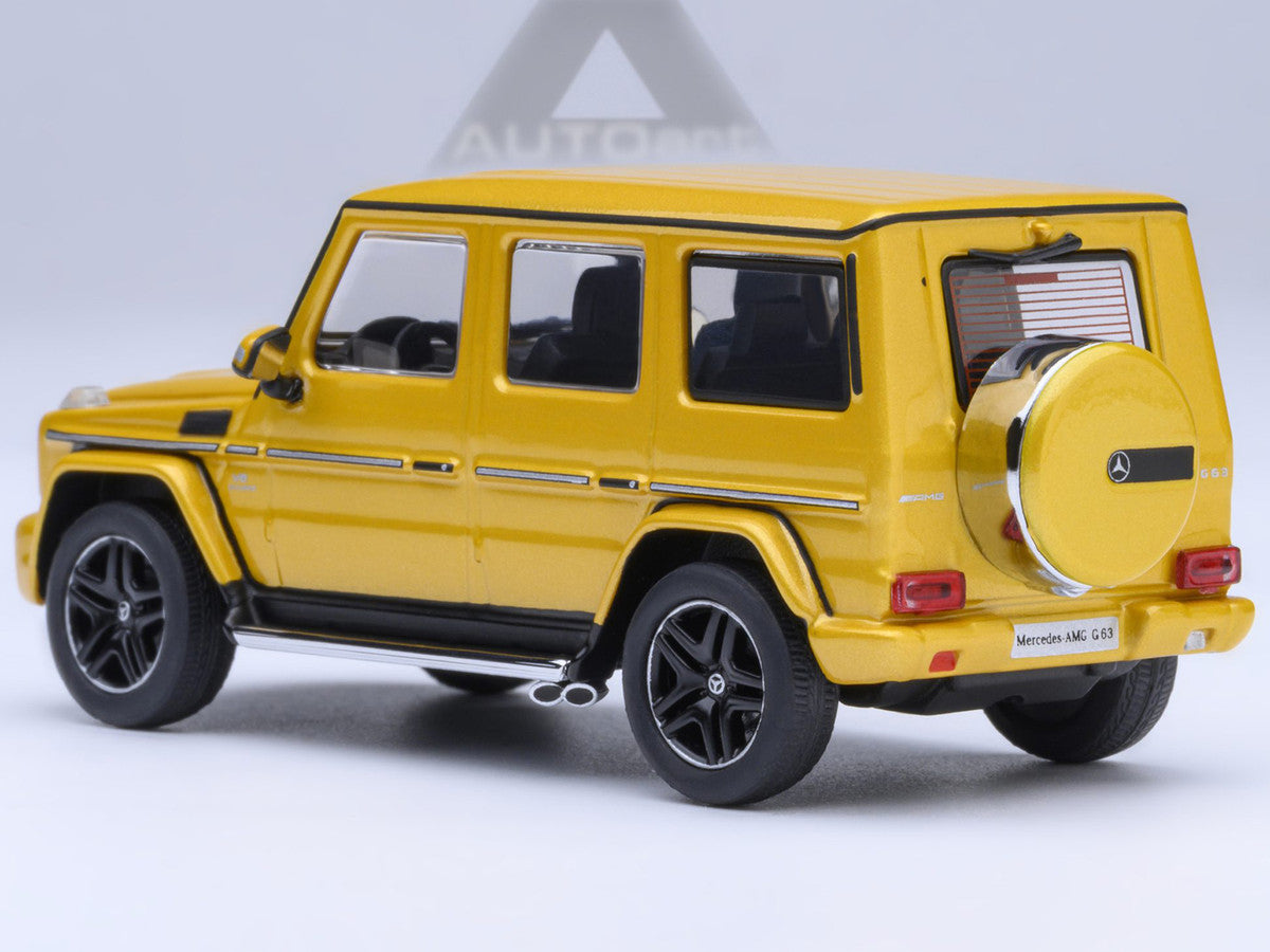 2017 Mercedes-Benz AMG G 63 Solar Beam Yellow 1/64 Model Car by Autoart Autoart