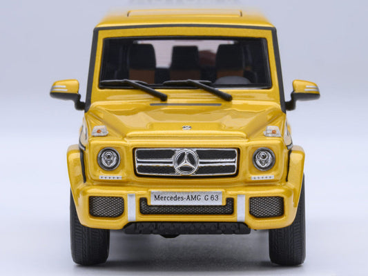 2017 Mercedes-Benz AMG G 63 Solar Beam Yellow 1/64 Model Car by Autoart Autoart