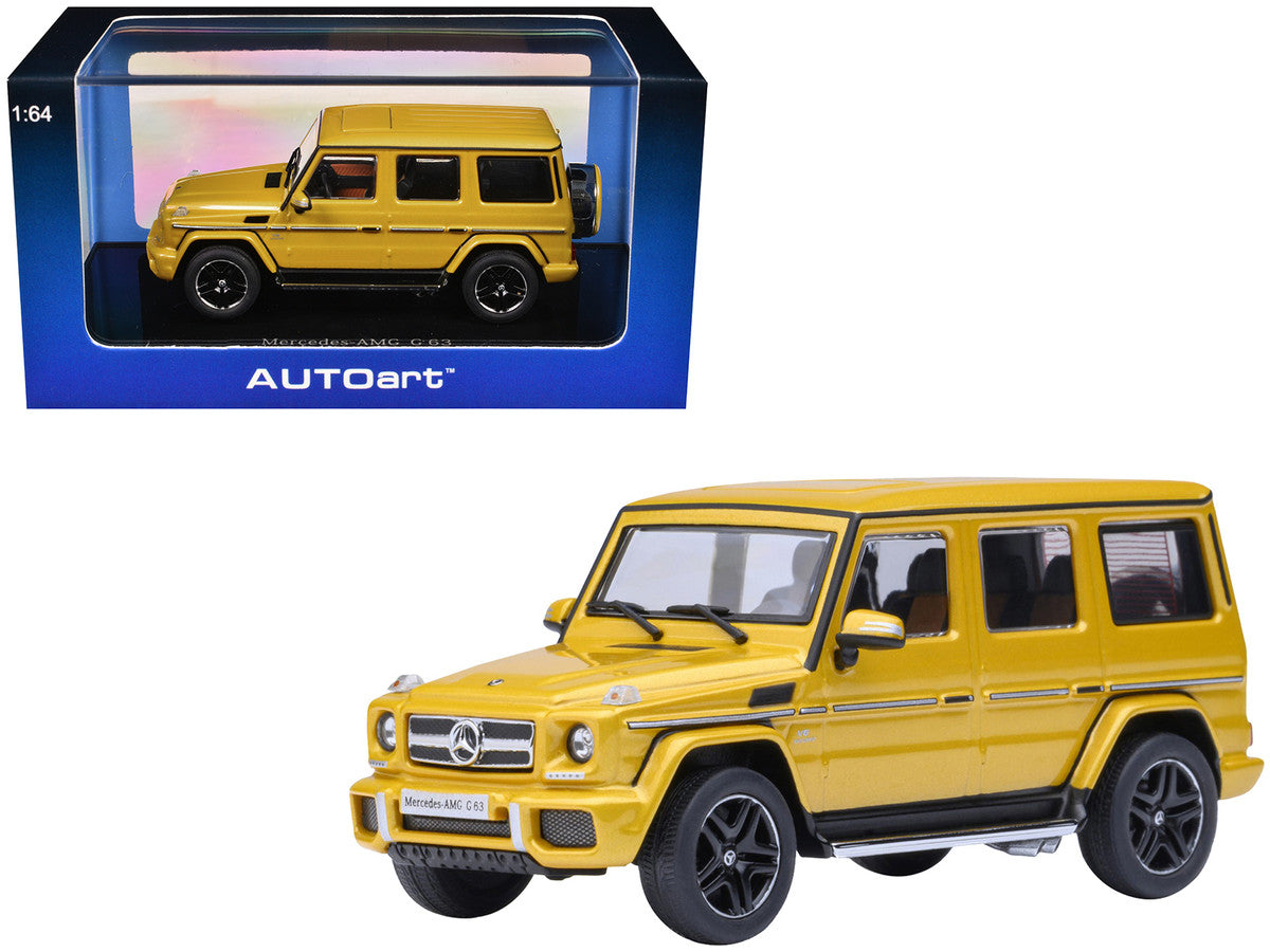 2017 Mercedes-Benz AMG G 63 Solar Beam Yellow 1/64 Model Car by Autoart Autoart