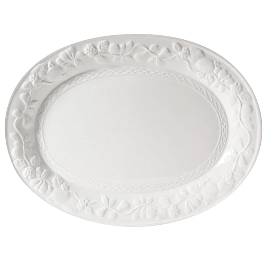 Gibson Home Fruitful 18.75 Inch Oval Platter W2B