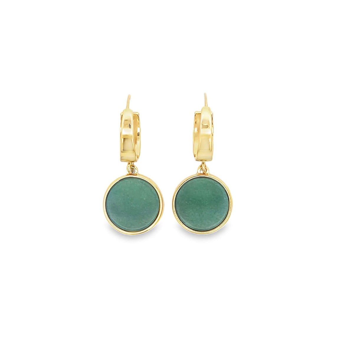 Natural Stone Round Earrings MIA Jewelry