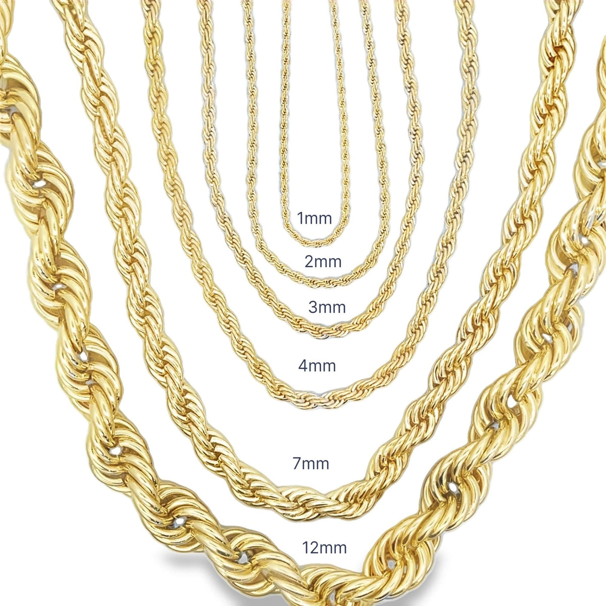 Rope Chain (H245/F195-196/F219-220/F228-235) MIA Jewelry
