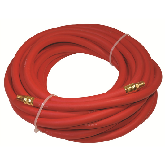 K Tool International Air Hose Rubber 3/8 Inch x 50 Feet - 1/4 Inch MNPT