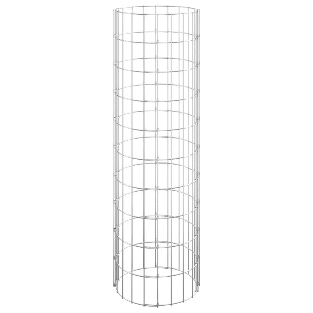 Circular Gabion Raised Beds 3 pcs Galvanized Steel 11.8"x39.4 W2B