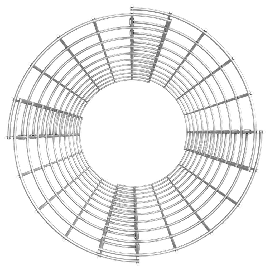 Circular Gabion Raised Beds 3 pcs Galvanized Steel 11.8"x39.4 W2B