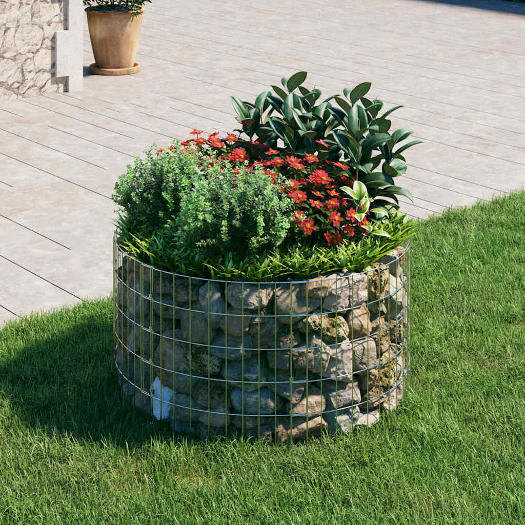 Circular Gabion Pole Galvanized Steel 39.4"x19.7 W2B
