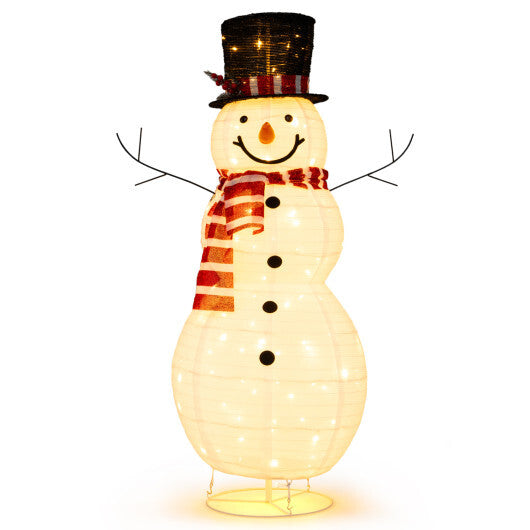 4.2 ft Lighted Christmas Snowman Decoration W2B