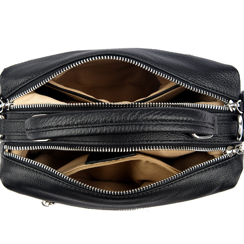 Womens Shoulder Bag Made From Premium Full-grain Cowhide For A Luxurious Accent Plus