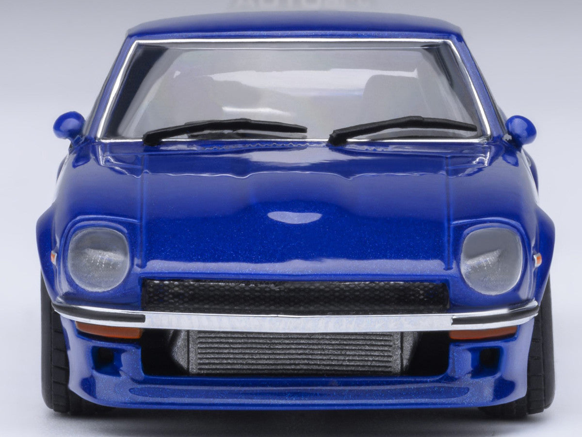 Nissan Fairlady Z RHD (Right Hand Drive) "Akuma No Z" Blue Metallic "Wangan Midnight - Comic #4 Version" Manga 1/64 Model Car by Autoart Autoart