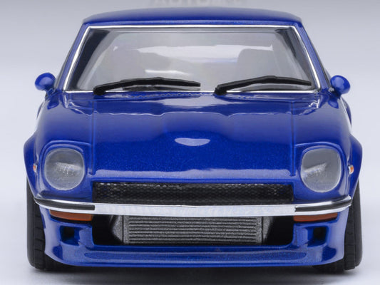 Nissan Fairlady Z RHD (Right Hand Drive) "Akuma No Z" Blue Metallic "Wangan Midnight - Comic #4 Version" Manga 1/64 Model Car by Autoart Autoart