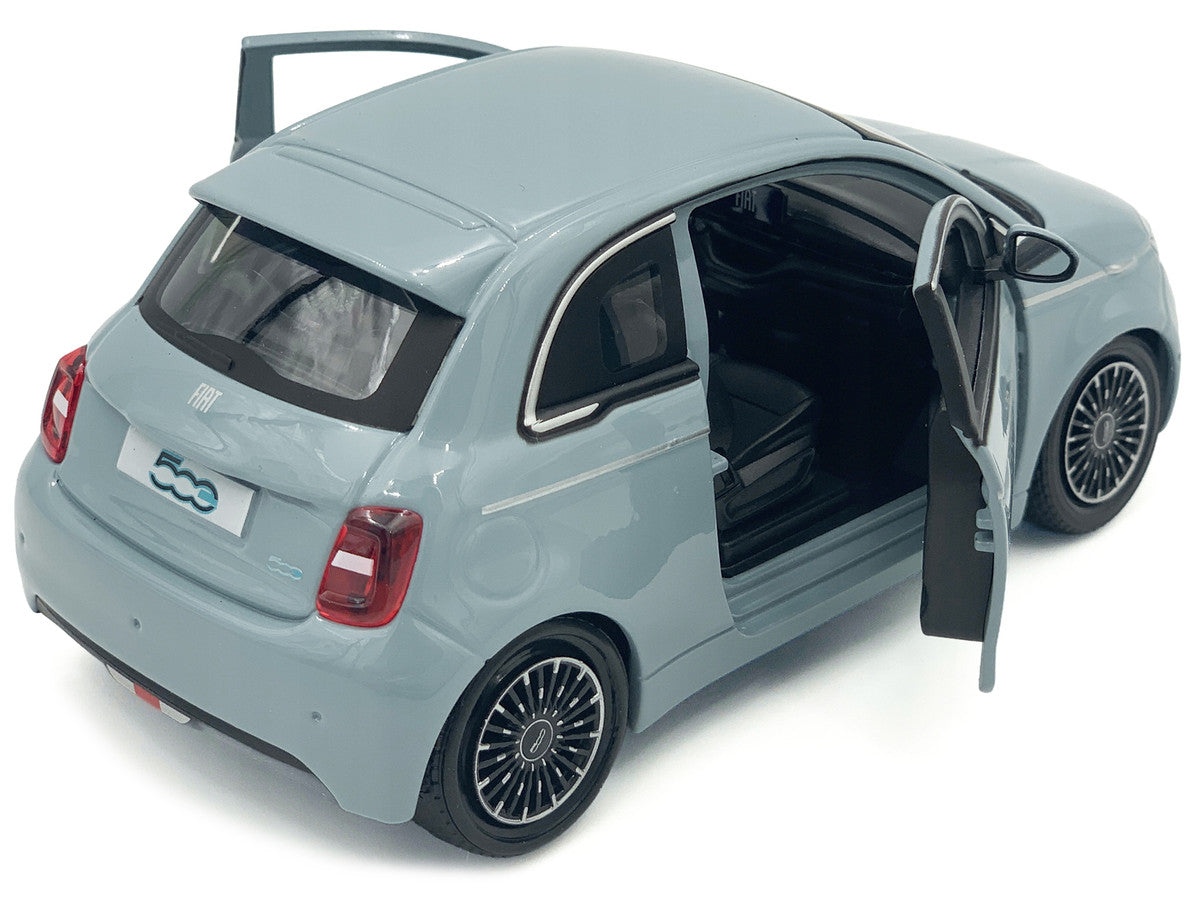 2023 Fiat 500e Light Blue 1/24 Diecast Model Car by Bburago Bburago