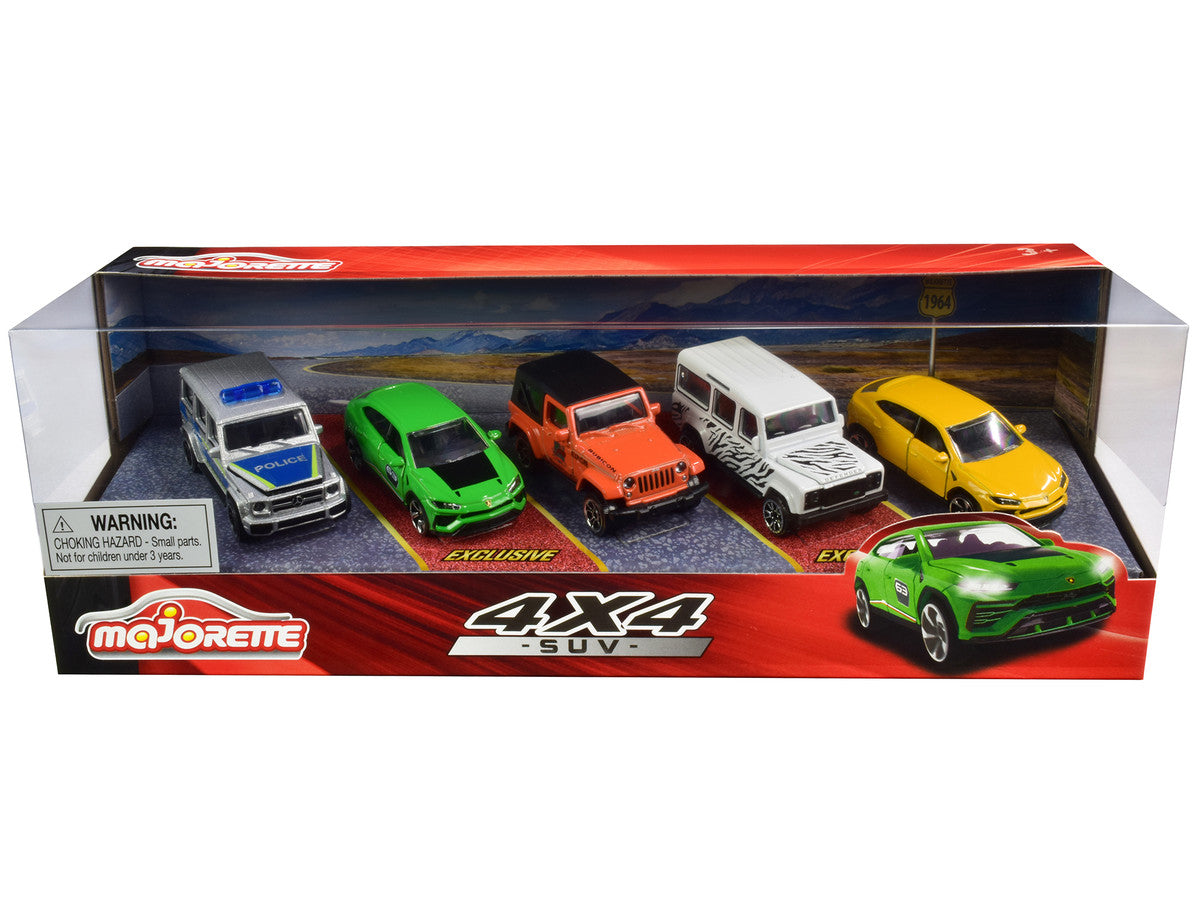 4x4 SUV Giftpack 5 piece Set 1/64 Diecast Model Cars by Majorette Majorette
