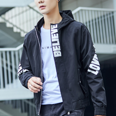 Men's Hooded Casual Work Jacket Pi-Mart
