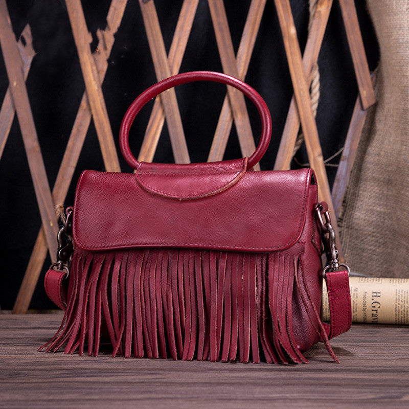 New vegetable tanned leather handbags LadyShow.Store