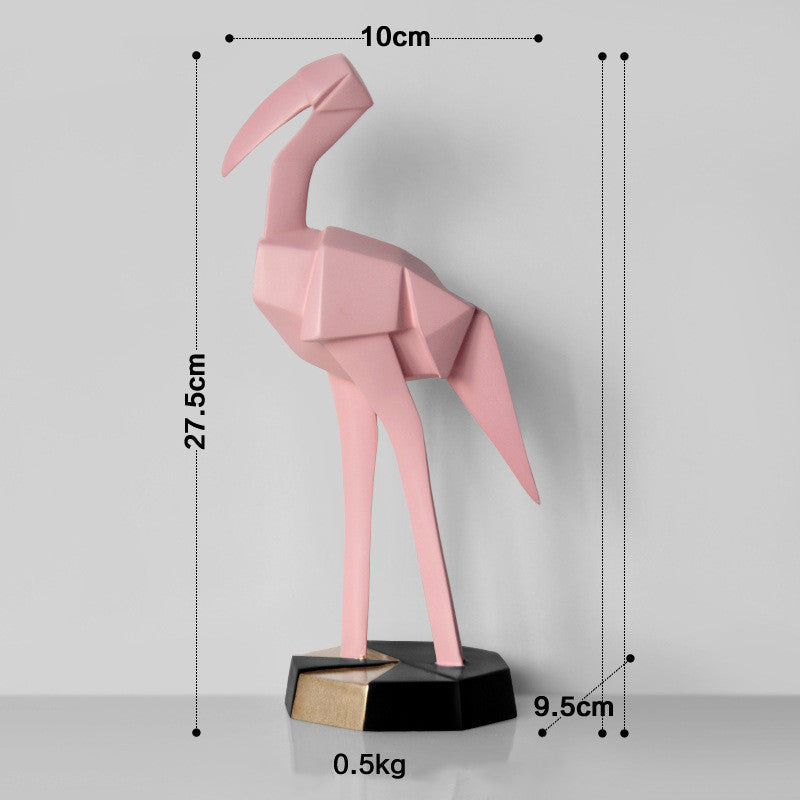 Nordic Creative Flamingo Decoration Resin Crafts CJD