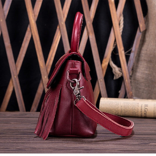 New vegetable tanned leather handbags LadyShow.Store