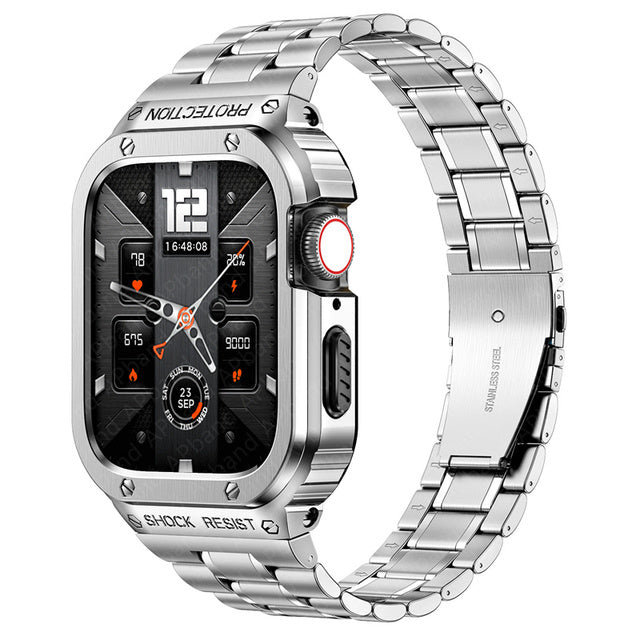Stainless Steel Strap+Case For Apple Watch