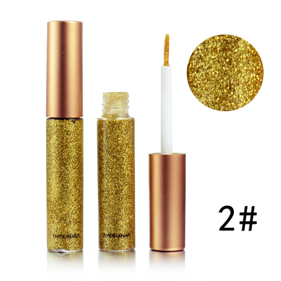 HANDAIYAN Brand 1 Pcs Glitter Liquid Eyeliner Pen 10 Colors Metallic Shine Eye Shadow & Liner Combination Pencil Eyes Makeup CJD
