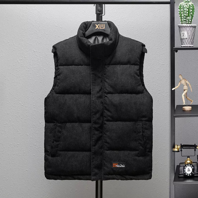 Men's Thick Corduroy Vest - Warm & Breathable Striped Jacket Pi-Mart