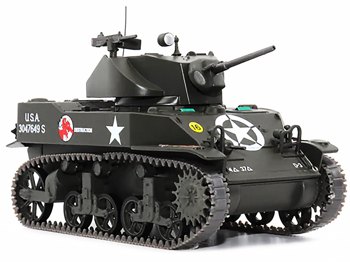 M5A1 Light Tank #16 "Destruction" "U.S.A. 37th Tank Battalion France September 1944" 1/43 Diecast Model by AFVs of WWII AFV's of WWII