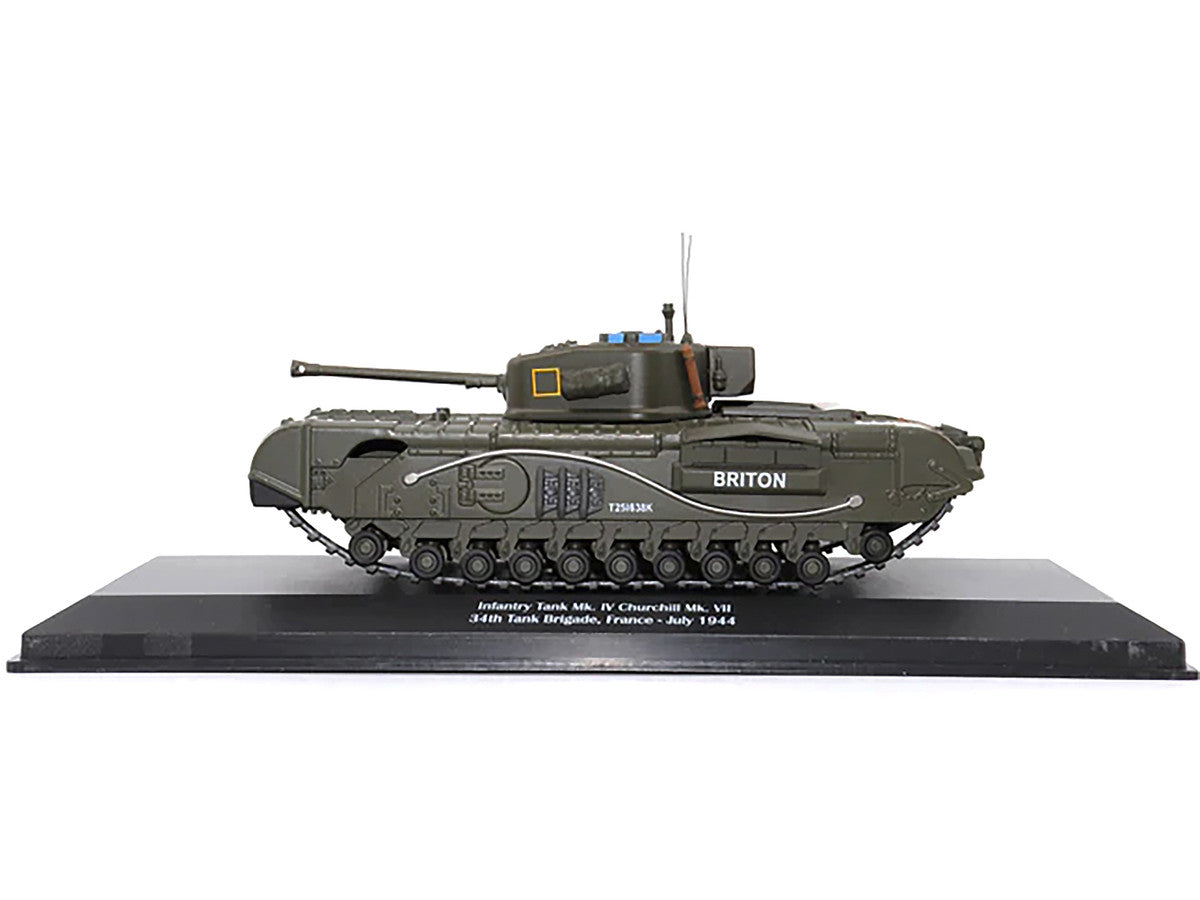 Infantry Tank Mk. IV Churchill Mk. VII "Briton" "UK 34th Tank Brigade France July 1944" 1/43 Diecast Model by AFVs of WWII AFV's of WWII